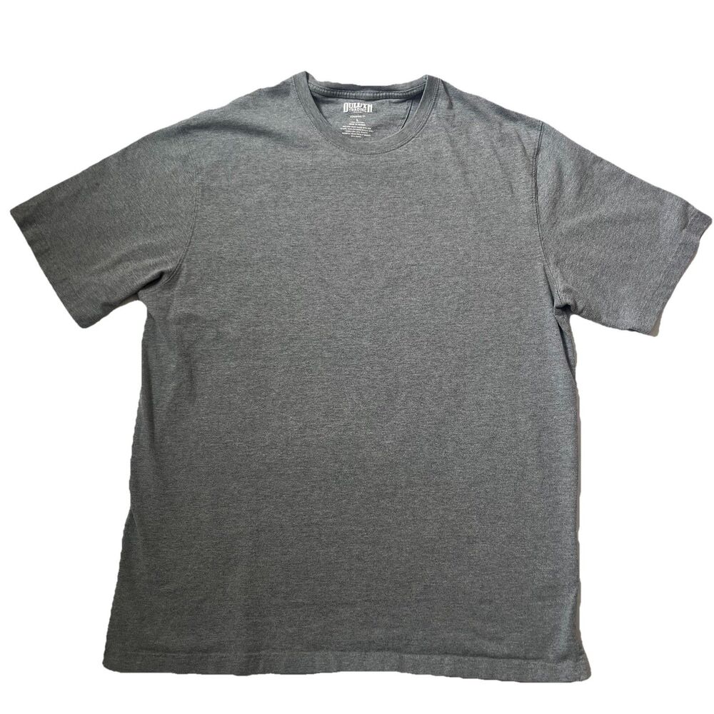 Duluth Trading Co T-Shirt Mens Large Longtail T Pocket Short Sleeve Heather Gray